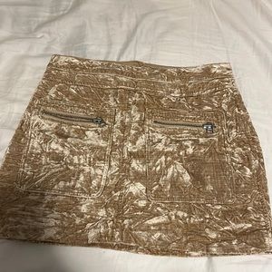 Free People Crushed Velvet Mini Skirt